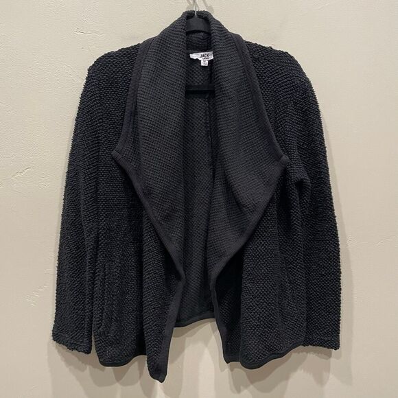 Jack by BB Dakota Black Knit Cardigan - Size: Medium - Picture 1 of 8